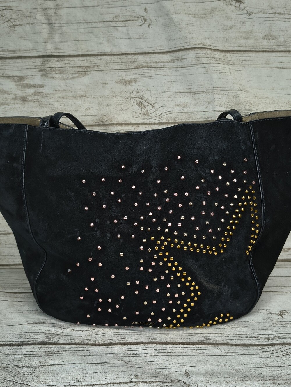 Jimmy Choo Stevie Hobo Bag Black Suede